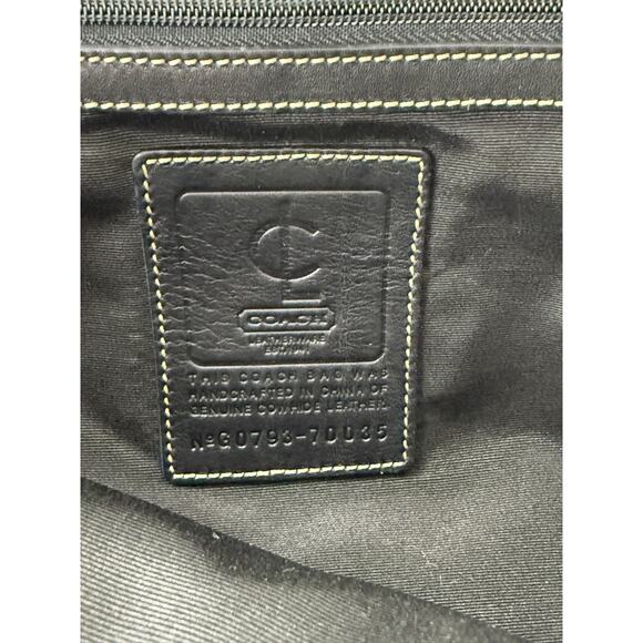 Coach Transatlantic 70035 Black Leather Men’s Laptop Briefcase Messenger 16x11 - Picture 12 of 16